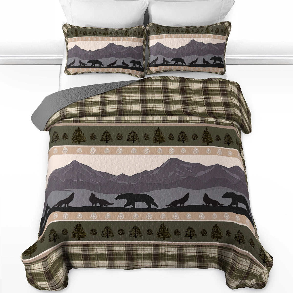 Shineful All Season Quilt 3-Piece Set - Winter Wilderness