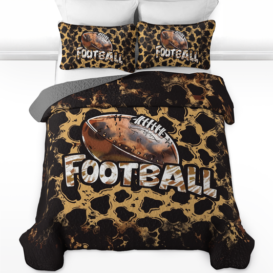 Shineful All Season Quilt 3-Piece Set Wildcat Football