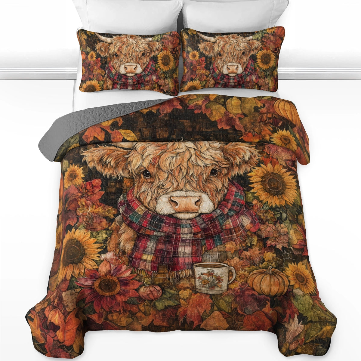 Shineful All Season Quilt 3-teiliges Set - Autumn Highland 