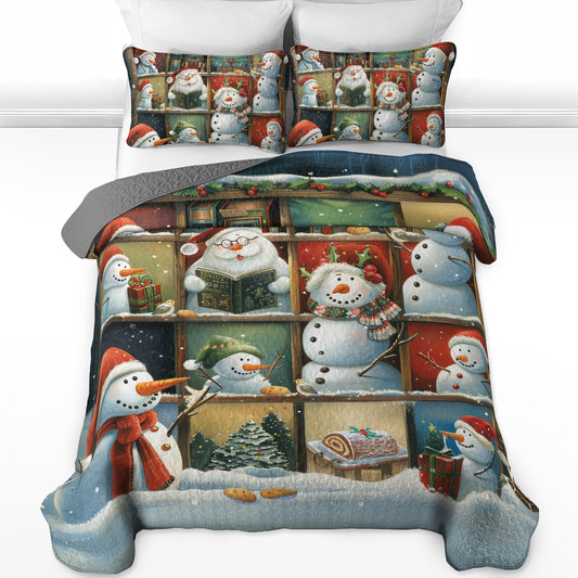 Shineful All Season Quilt 3-Piece Set Snowy Stories