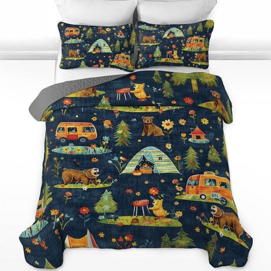 Shineful All Season Quilt 3-teiliges Set Bear &amp; Camp