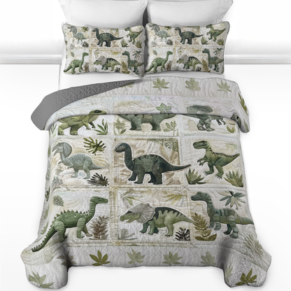 Shineful All Season Quilt 3-teiliges Set Dino Explorer