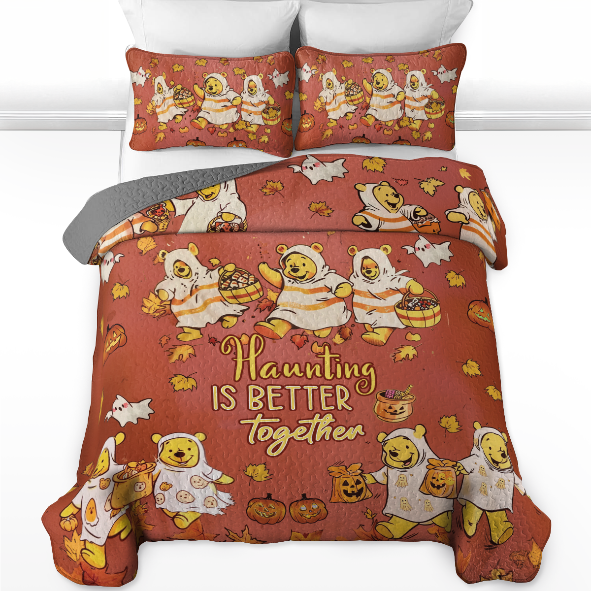 Shineful All Season Quilt 3-Piece Set Haunting Is Better Together