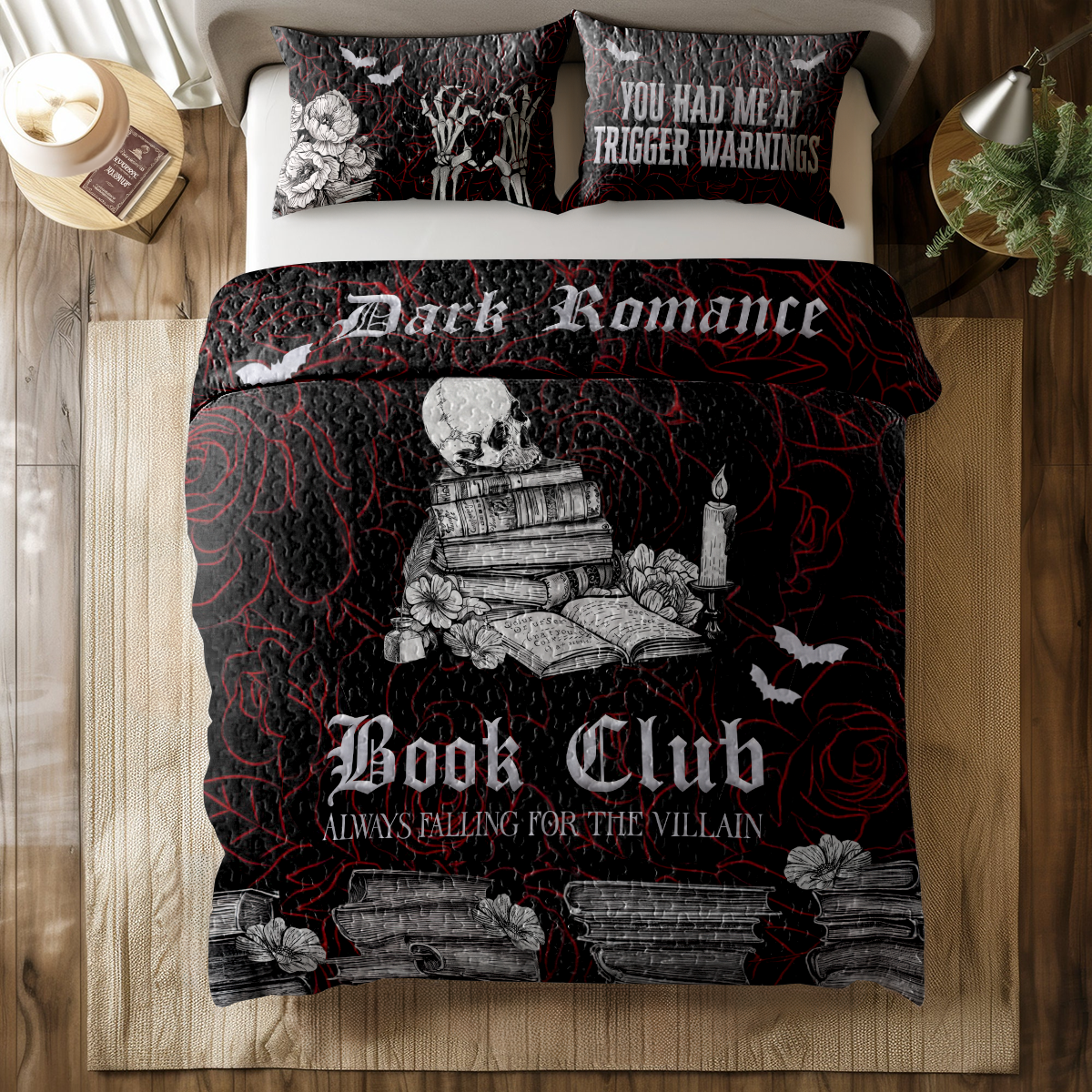 Shineful All Season Quilt 3-teiliges Set Dark Romance Book Club