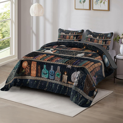 Shineful All Season Quilt 3-Piece Set The Witch Library