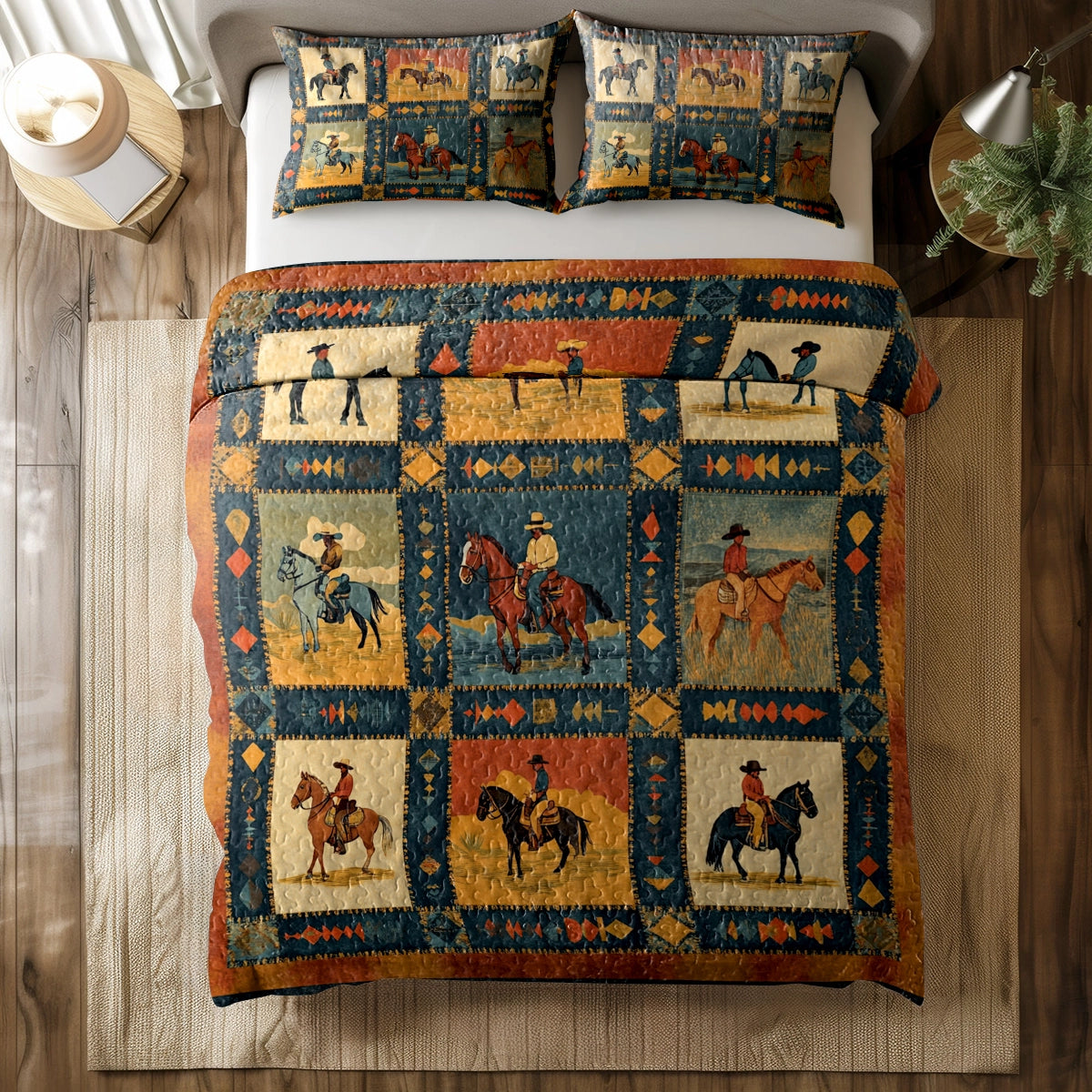 Shineful All Season Quilt 3-Piece Set - Cowboy Dream