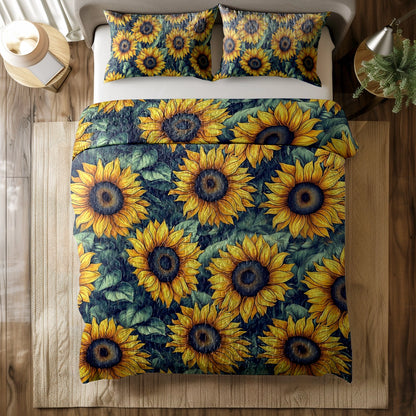 Shineful All Season Quilt 3-Piece Set - Sunflower Dreams