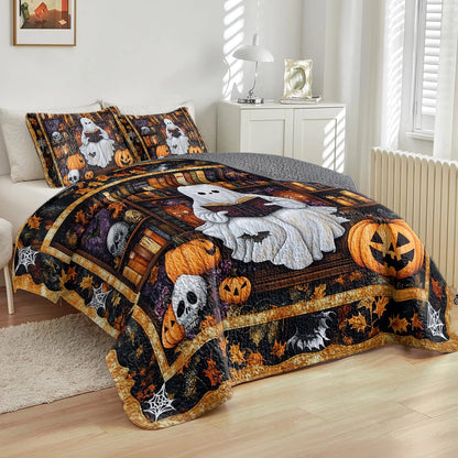 Shineful All Season Quilt 3-Piece Set Ghostly Tales Reading