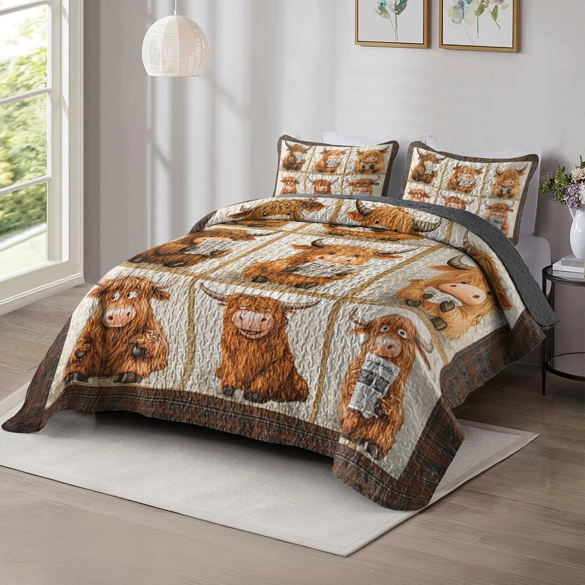 Shineful All Season Quilt 3-Piece Set - Highland Cozy Vibes