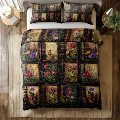 Shineful All Season Quilt 3-Piece Set - Floral Book