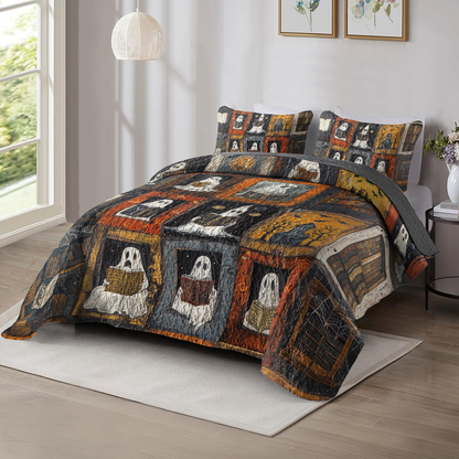 Shineful All Season Quilt 3-Piece Set Bookish Boo Crew