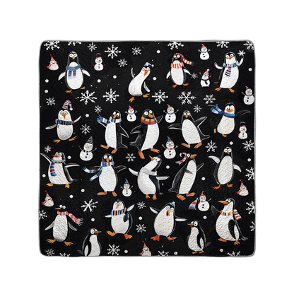 Shineful All Season Quilt 3-Piece Set Penguin Snow Dance