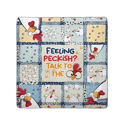 Shineful All Season Quilt 3-Piece Set Talk To The Chicken