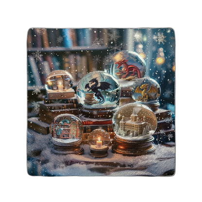 Ensemble de courtepointe toutes saisons Shineful 3 pièces - Snow Globe Fantasy Lover