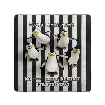 Shineful All Season Quilt 3-Piece Set Penguins on a Mission