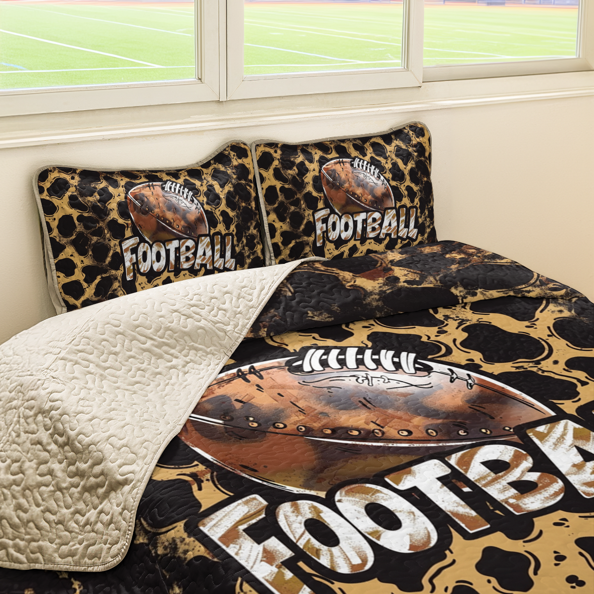 Shineful All Season Quilt 3-Piece Set Wildcat Football