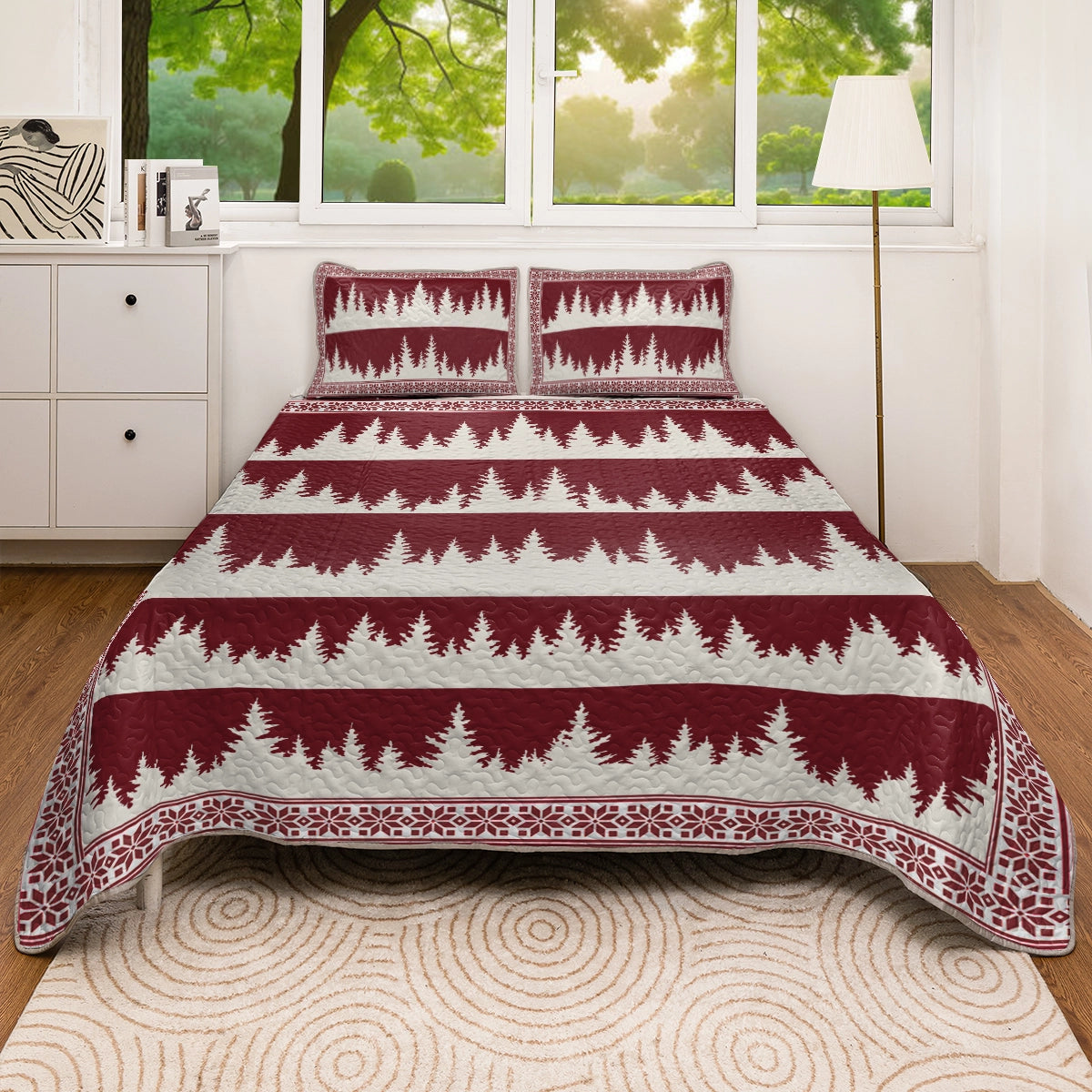 Shineful All Season Quilt 3-Piece Set - Christmas Pines