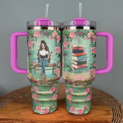 Shineful Personalized Tumbler Garden of Pages