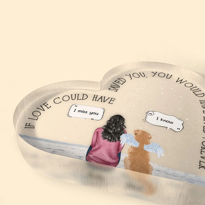 Shineful Memorial Pet Personalized Heart Shape Acrylic Plaque