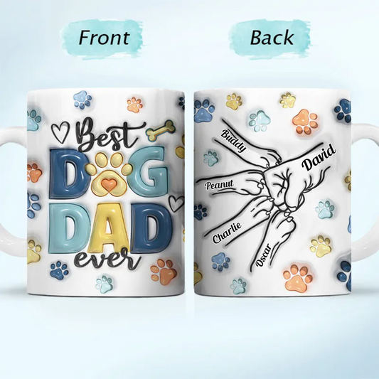 Shiny Hund Mensch Fist Bump personalisierte Tasse