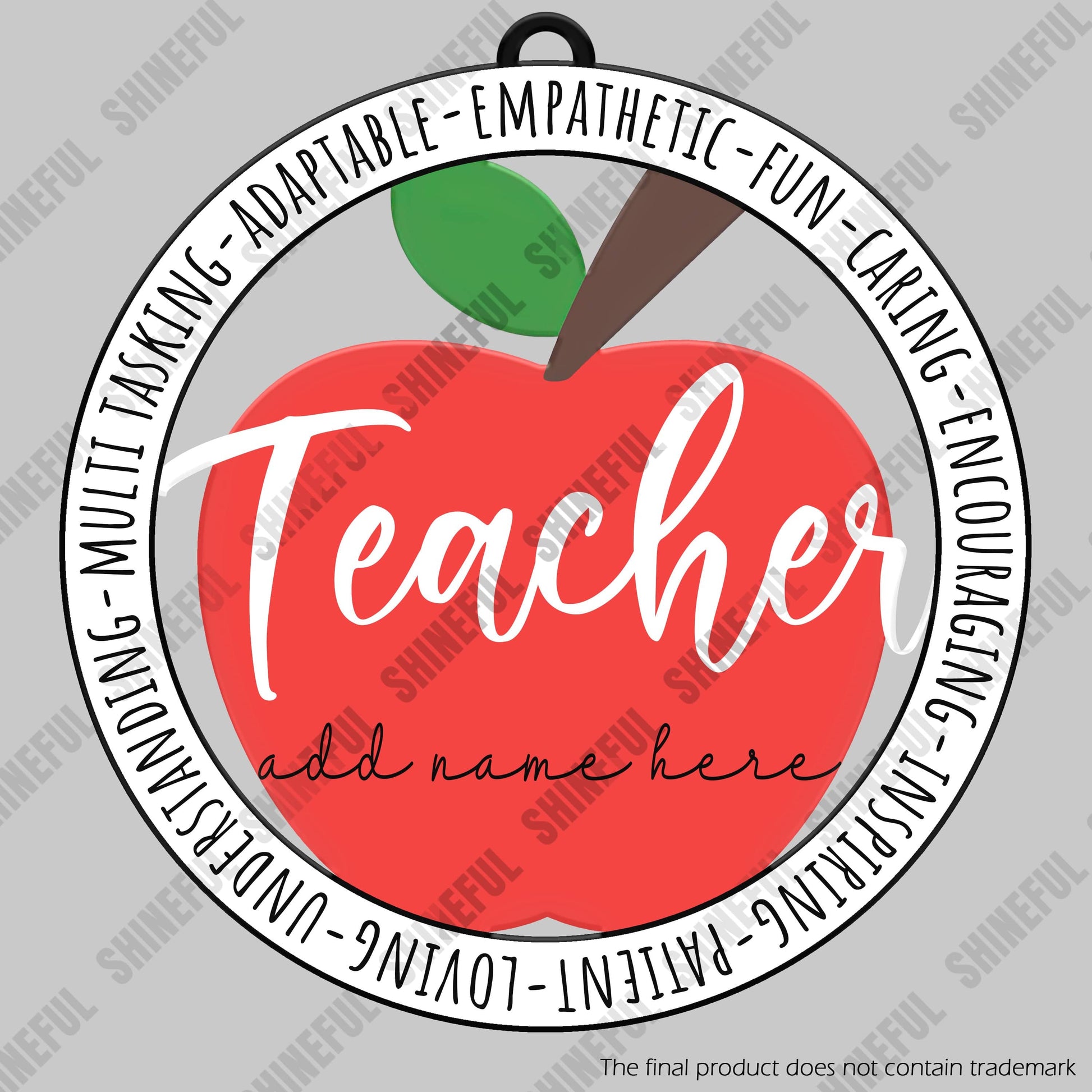 Teacher Personalized Ornament Shineful® Decoration Custom Name Gift Qd5