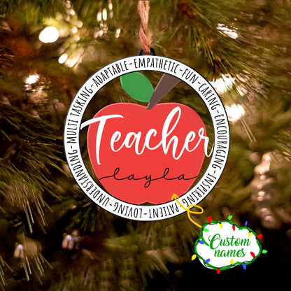 Teacher Personalized Ornament Shineful® Decoration Custom Name Gift Qd5