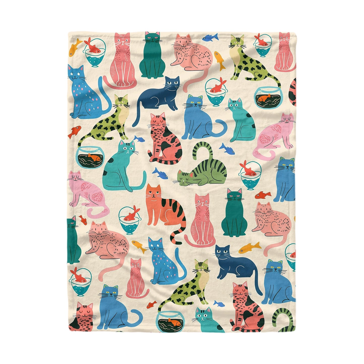 Shineful Fleece Blanket Purrfectly Cute Cat