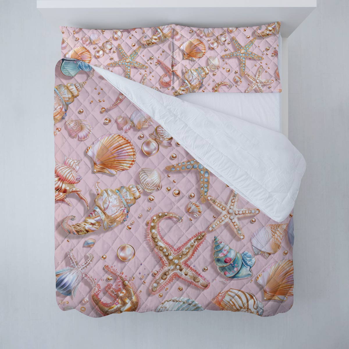 Shineful All Season Quilt 3-teiliges Set Seashell Serenade