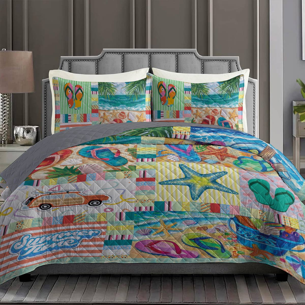 Shineful All Season Quilt 3-Piece Set Summer Vibe