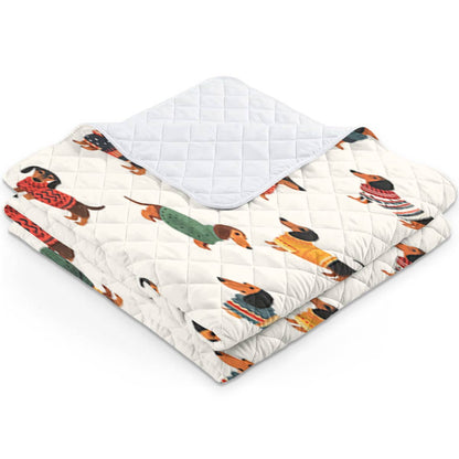 Shineful Quilt 3-Piece Set Dachshund cute