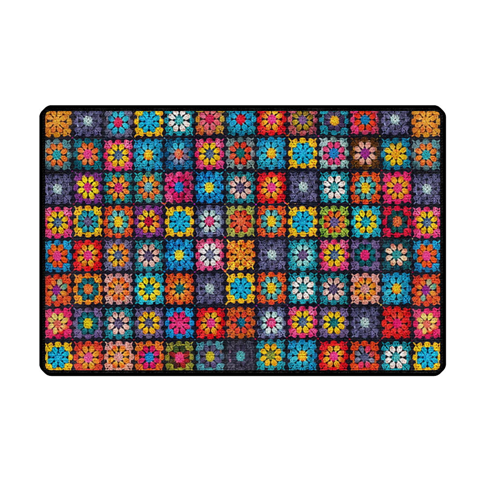 Shineful Ultra-Thin Non Skid Floor Mat, Kitchen Rugs Crochet Granny/Mom