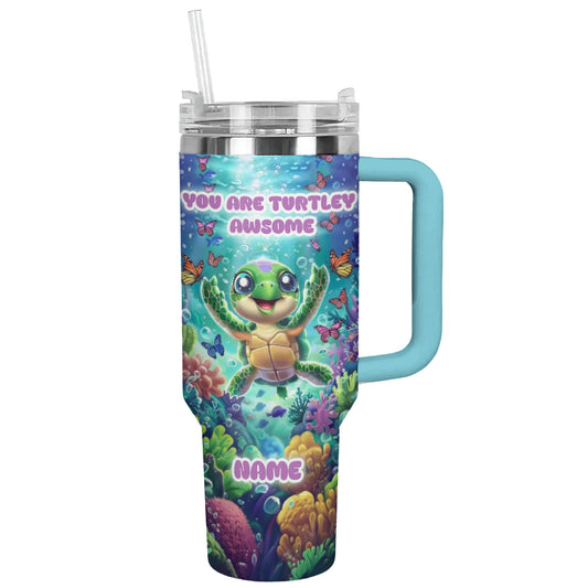 Shineful Tumbler Personalized Cute Baby Turtle