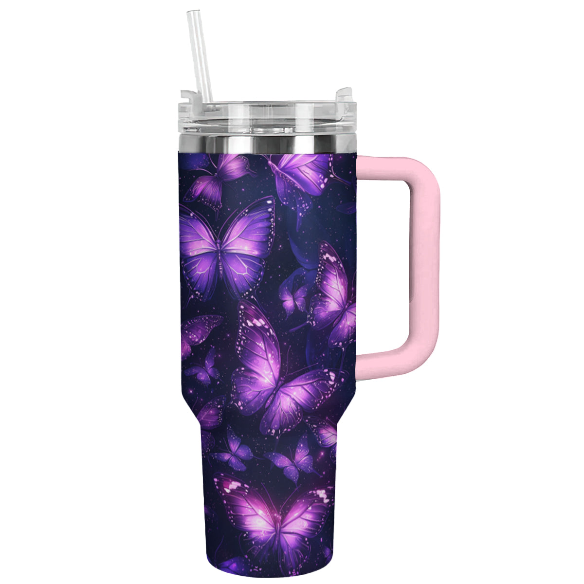 Glänzender Becher „Twinkle Night Butterfly“