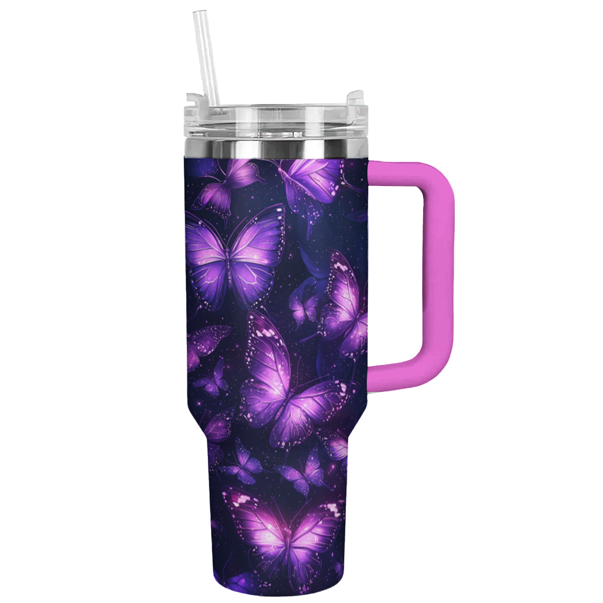 Glänzender Becher „Twinkle Night Butterfly“