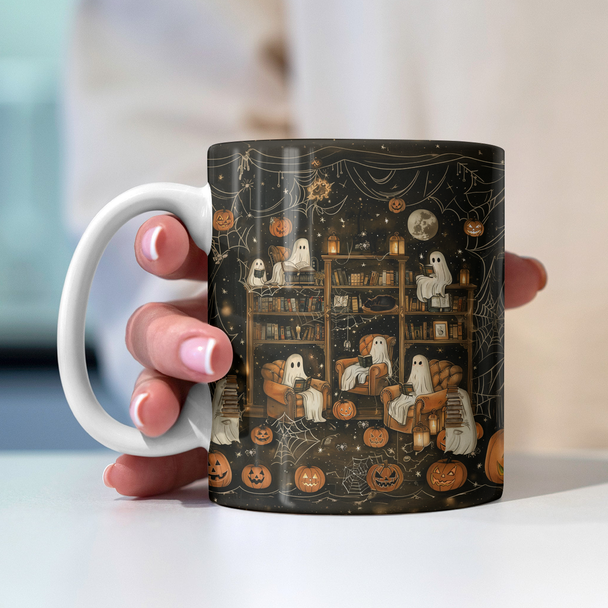 Shineful Ceramic Mug Halloween Book Club