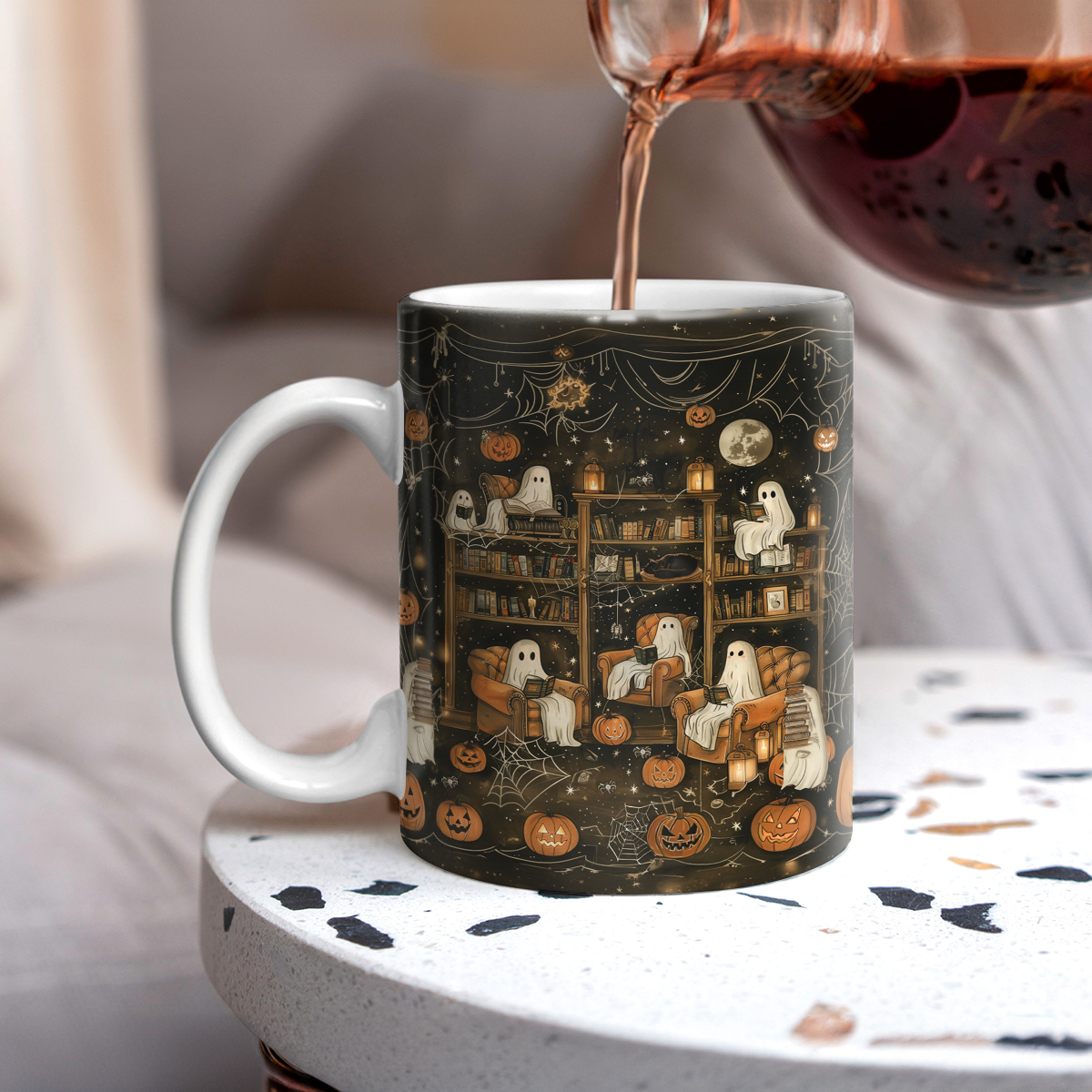 Shineful Ceramic Mug Halloween Book Club