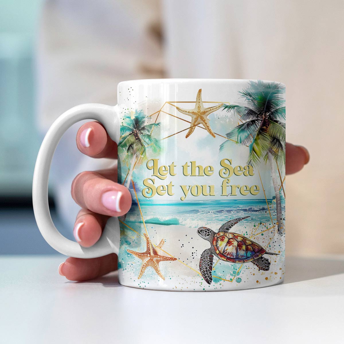 Shineful Ceramic Mug Turtle Free