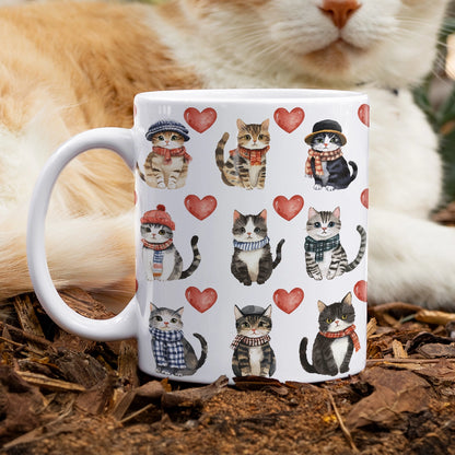 Shineful Ceramic Mug Cozy Cats