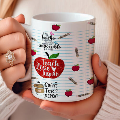 Shineful Teach Love Inspire Teacher Personalized Mug