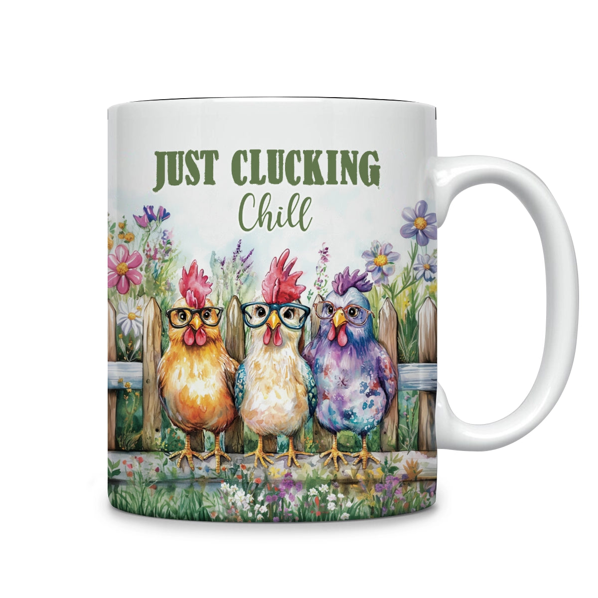 Shineful Ceramic Mug Chilling Clucking Chicken