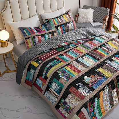 Shineful All Season Quilt 3-Piece Set My Bookcase