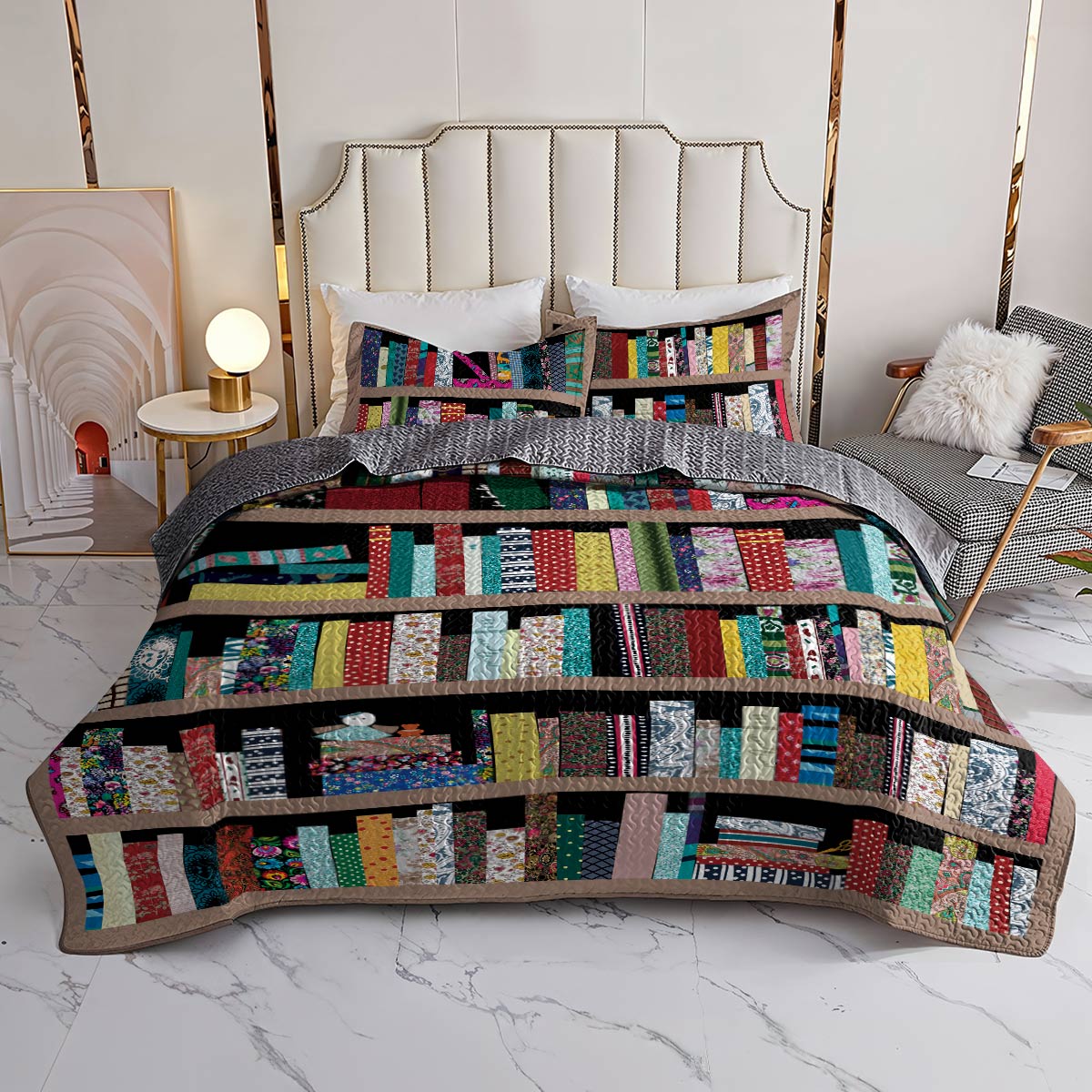 Shineful All Season Quilt 3-Piece Set My Bookcase