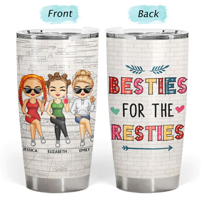 Shineful Tumbler 20 Oz We're Not Sugar And Spice And Everything Nice We're Sage And Hood White Best Friends Personalized