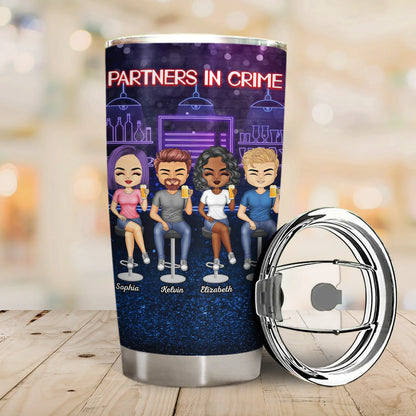 Shineful Partners In Crime Just Remember If We Get Caught Best Friends Personalized 20oz Tumbler