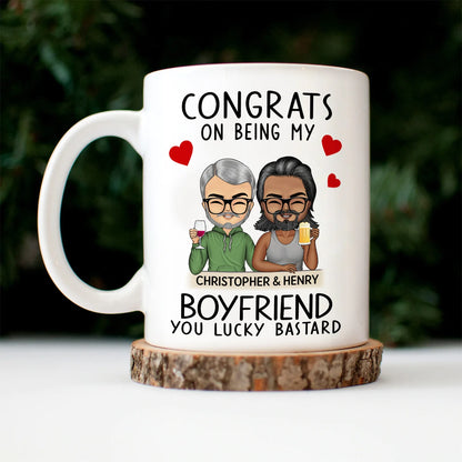 Shineful Mug Gift For Couples, Family - Congrats On Being My Husband Chibi