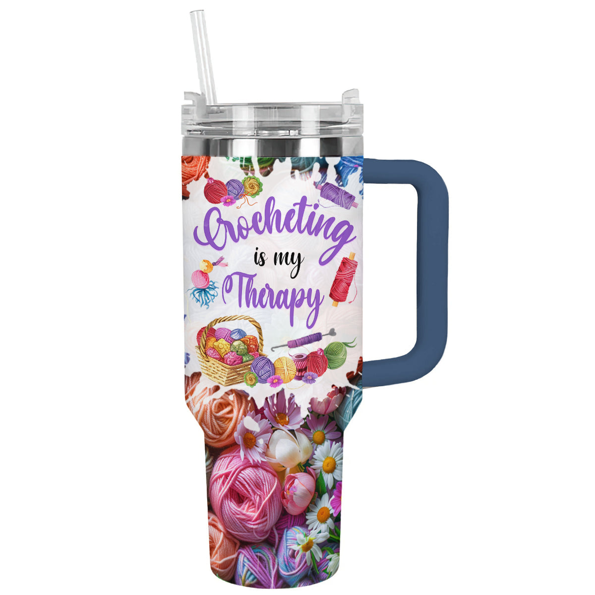 Shineful Tumbler Crochet Yarn Therapy