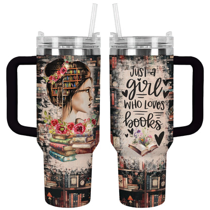 Shineful Tumbler Just A Girl Who Loves Books