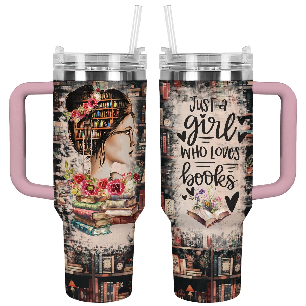 Shineful Tumbler Just A Girl Who Loves Books