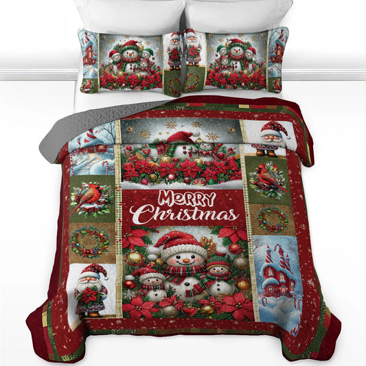 Shineful All Season Quilt 3-Piece Set - Christmas Cheer