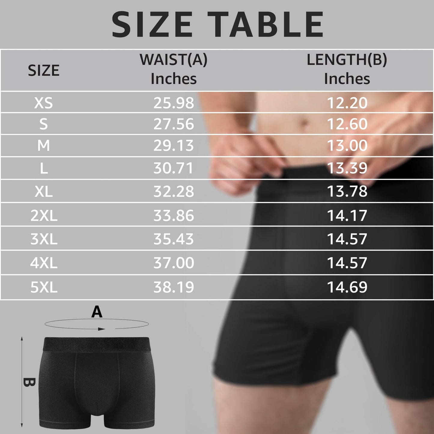 Shineful Men's Boxer Briefs Christmas To Do List Funny Personalized Photo Men's Boxer Briefs